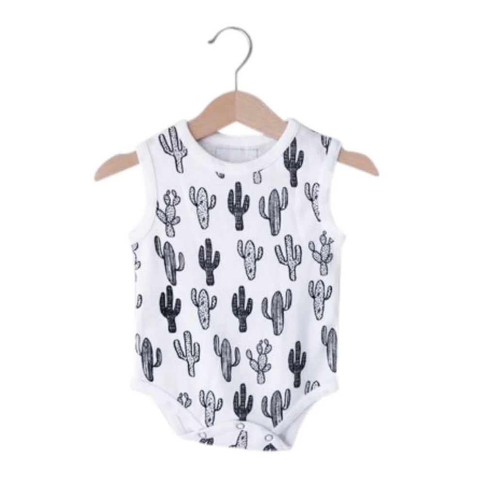 Modern Burlap Organic Black & White Tank Bodysuit 18-24 Months